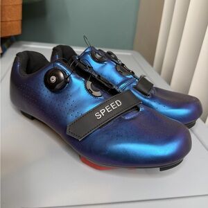 Speed Iridescent Purple & Blue Cycling Bike Shoes Size EU 42 Never Used